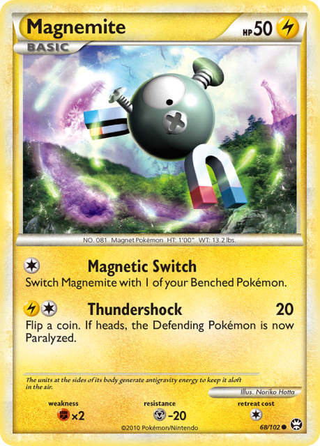 Magnemite (Reverse Holofoil) (68) — HS—Triumphant
