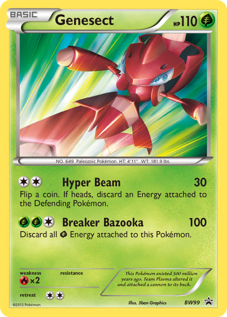 Genesect (Holofoil) (BW99) — BW Black Star Promos
