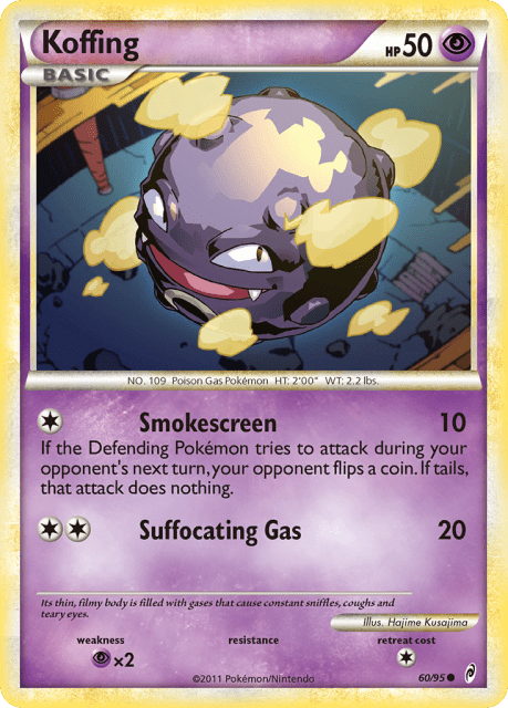 Koffing (Reverse Holofoil) (60) — Call of Legends