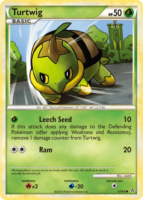 Turtwig (Reverse Holofoil) (67) — HS—Unleashed