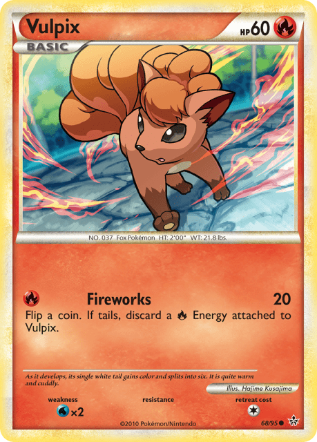 Vulpix (Reverse Holofoil) (68) — HS—Unleashed