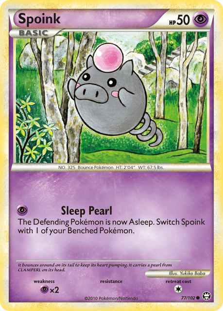 Spoink (77) — HS—Triumphant