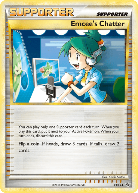 Emcee's Chatter (Reverse Holofoil) (73) — HS—Unleashed