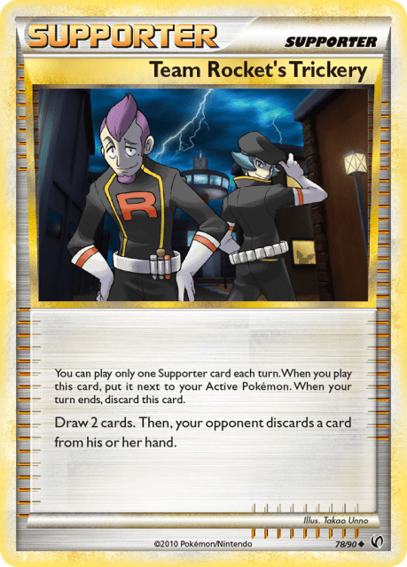 Team Rocket's Trickery (Reverse Holofoil) (78) — HS—Undaunted
