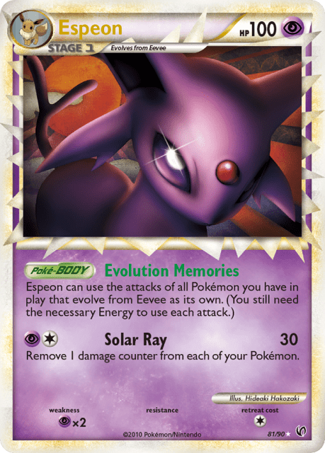 Espeon (Holofoil) (81) — HS—Undaunted