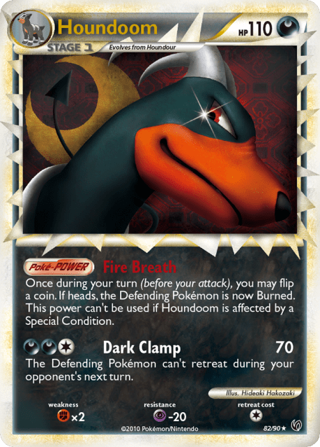 Houndoom (Holofoil) (82) — HS—Undaunted