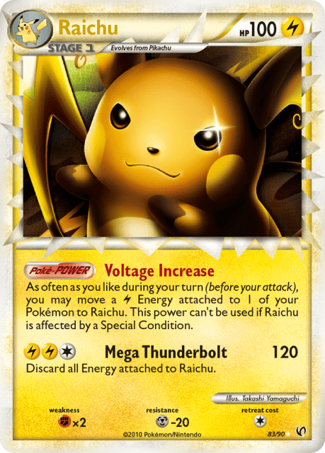 Raichu (Holofoil) (83) — HS—Undaunted