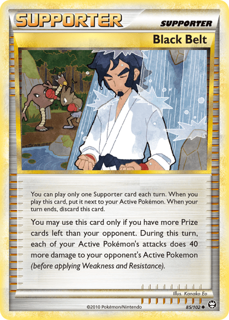 Black Belt (Reverse Holofoil) (85) — HS—Triumphant