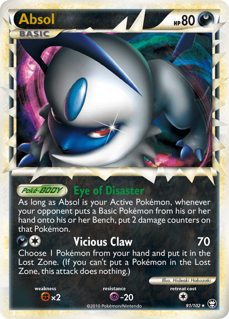 Absol (Holofoil) (91) — HS—Triumphant