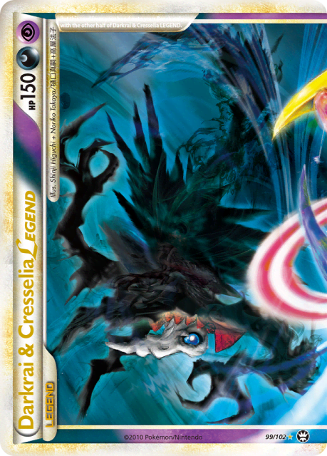 Darkrai & Cresselia LEGEND (Jumbo) (99) — HS—Triumphant