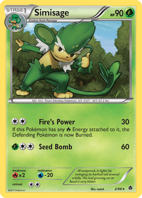 Simisage (Reverse Holofoil) (2) — Emerging Powers