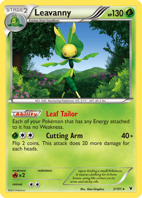 Leavanny (Reverse Holofoil) (3) — Noble Victories