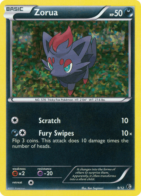 Zorua (Holofoil) (9) — McDonald's Collection 2011