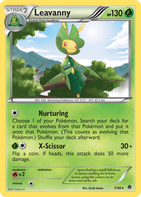 Leavanny (Reverse Holofoil) (7) — Emerging Powers