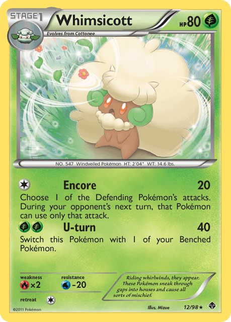 Whimsicott (Reverse Holofoil) (12) — Emerging Powers