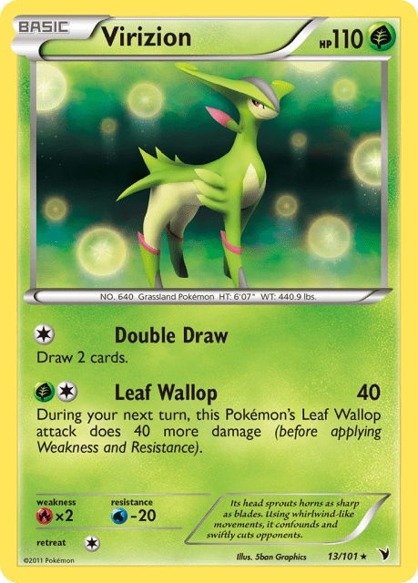 Virizion (Reverse Holofoil) (13) — Noble Victories