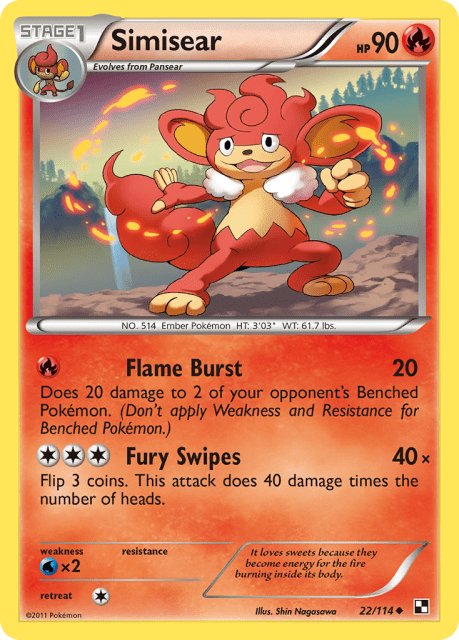 Simisear (Reverse Holofoil) (22) — Black & White