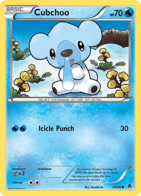 Cubchoo (Reverse Holofoil) (29) — Emerging Powers