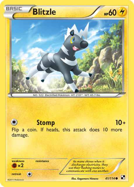 Blitzle (Reverse Holofoil) (41) — Black & White