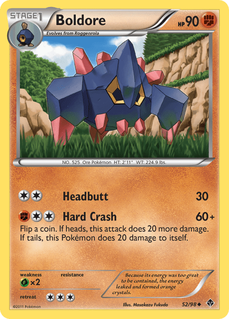 Boldore (Reverse Holofoil) (52) — Emerging Powers