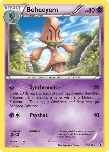 Beheeyem (Reverse Holofoil) (56) — Noble Victories