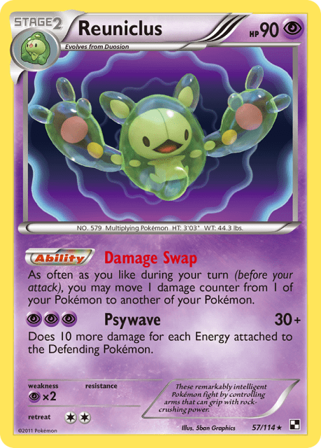 Reuniclus (Holofoil) (57) — Black & White