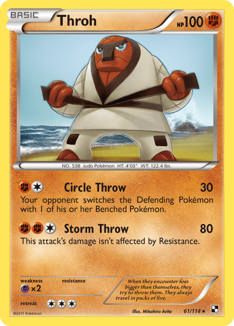 Throh (Reverse Holofoil) (61) — Black & White