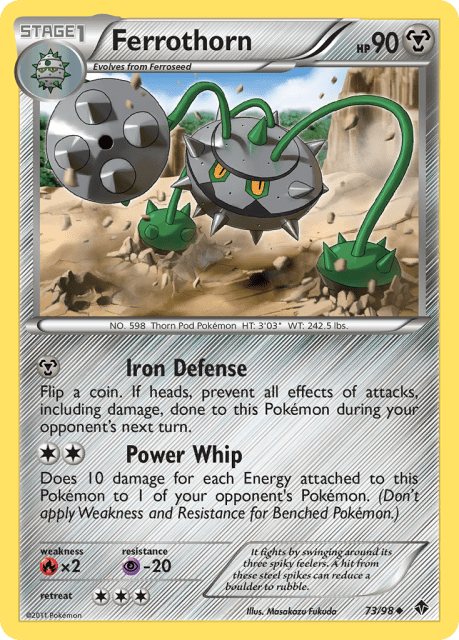 Ferrothorn (Reverse Holofoil) (73) — Emerging Powers