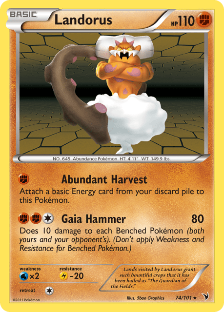 Landorus (Holofoil) (74) — Noble Victories