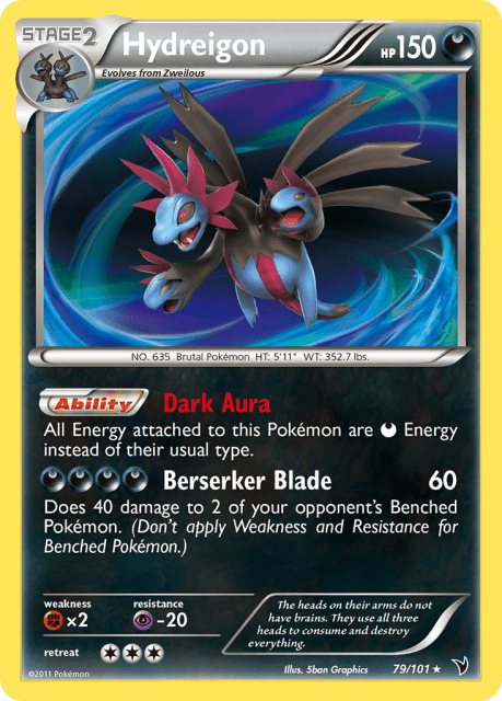 Hydreigon (Holofoil) (79) — Noble Victories