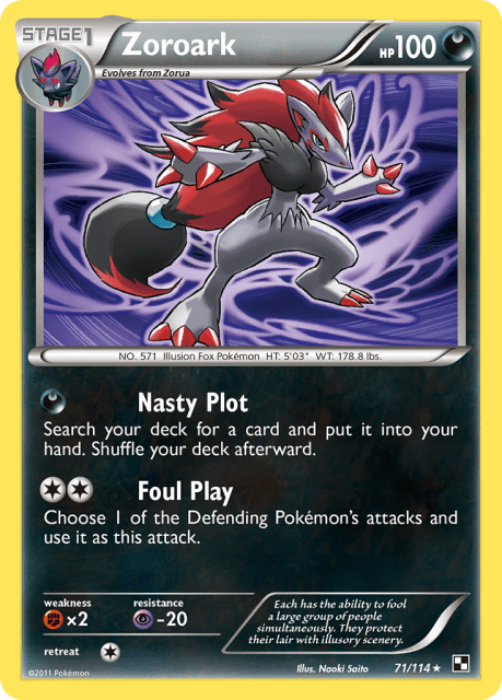 Zoroark (Cracked Ice Holofoil) (71) — Black & White