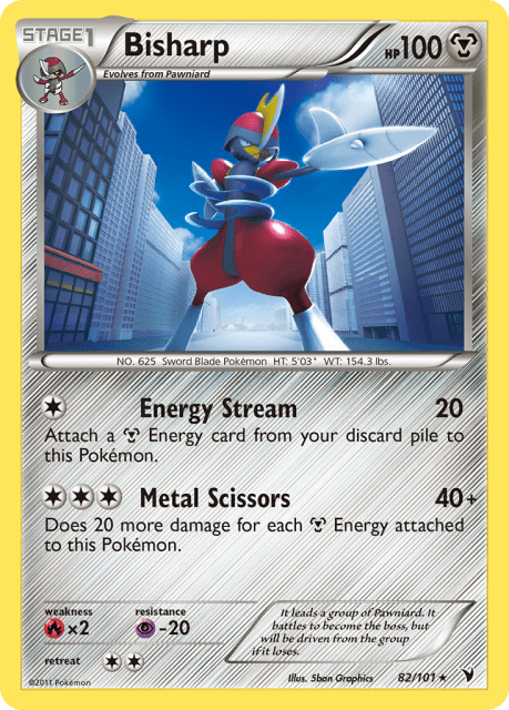 Bisharp (Holofoil) (82) — Noble Victories