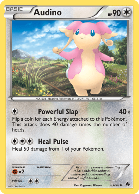 Audino (Reverse Holofoil) (83) — Emerging Powers