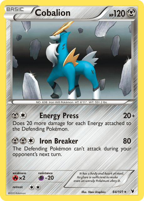 Cobalion (Holofoil) (84) — Noble Victories
