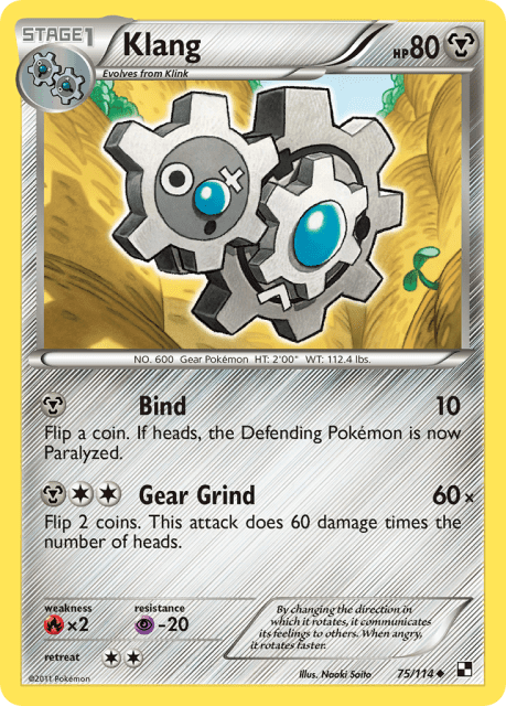 Klang (Cracked Ice Holofoil) (75) — Black & White