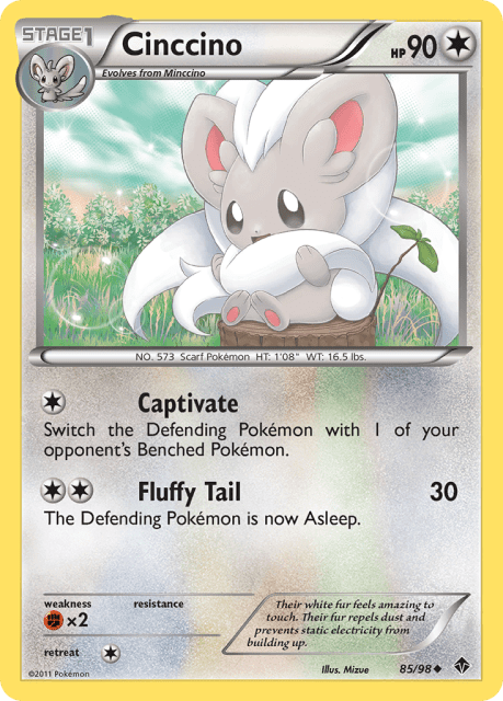 Cinccino (Reverse Holofoil) (85) — Emerging Powers