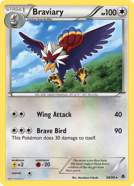 Braviary (Holofoil) (88) — Emerging Powers