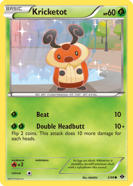 Kricketot (Reverse Holofoil) (3) — Next Destinies