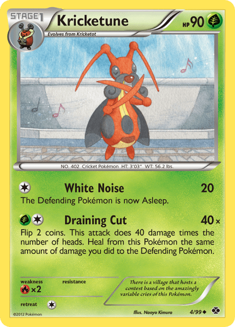 Kricketune (Reverse Holofoil) (4) — Next Destinies