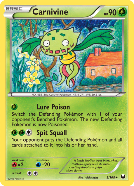 Carnivine (Reverse Holofoil) (5) — Dark Explorers