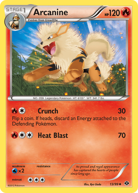 Arcanine (Reverse Holofoil) (13) — Next Destinies