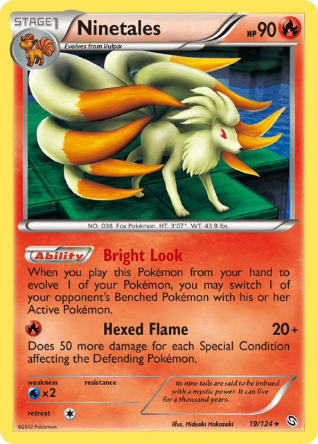 Ninetales (Reverse Holofoil) (19) — Dragons Exalted