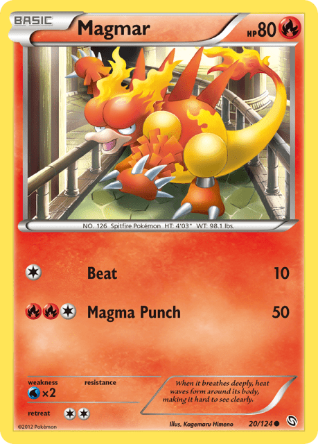 Magmar (Reverse Holofoil) (20) — Dragons Exalted