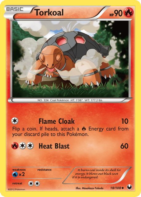 Torkoal (Reverse Holofoil) (18) — Dark Explorers