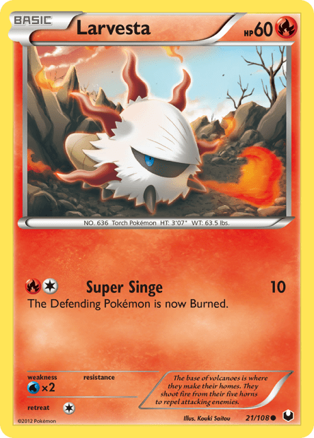 Larvesta (Reverse Holofoil) (21) — Dark Explorers
