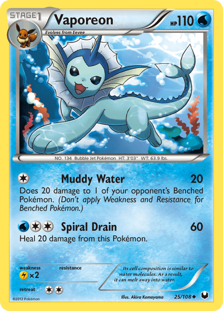 Vaporeon (25) — Dark Explorers