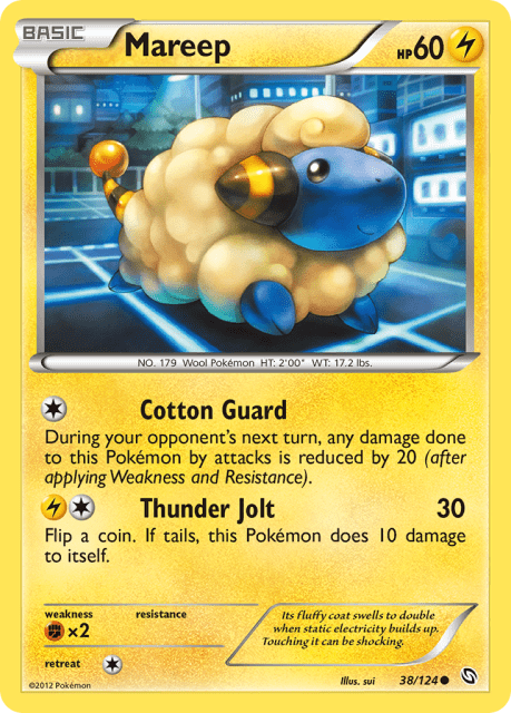 Mareep (Reverse Holofoil) (38) — Dragons Exalted