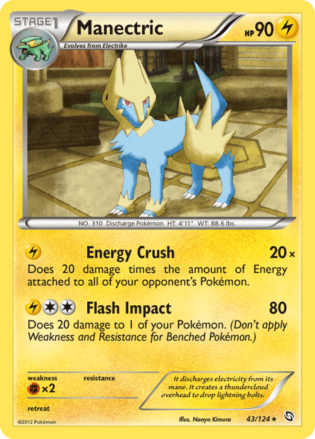Manectric (Reverse Holofoil) (43) — Dragons Exalted