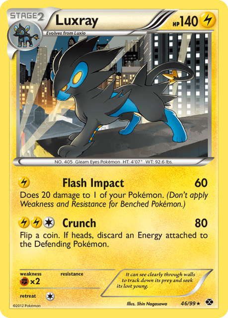 Luxray (Cosmos Holofoil) (46) — Next Destinies