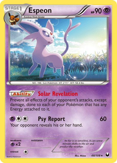 Espeon (League Stamp) (48) — Dark Explorers
